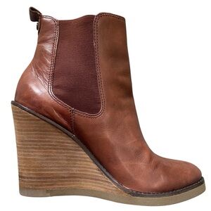 Lucky Brand Fedora Leather Wedges 9 39